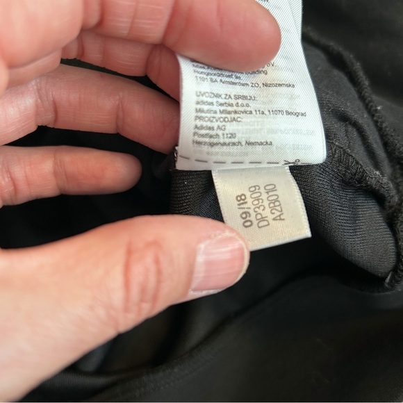 Adidas Black Sweatshirt with Half Zip Back Closure - Picture 4 of 5